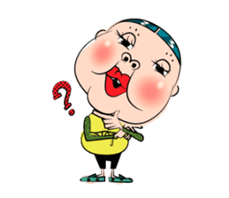 Center-Part-Hair sticker #4061392