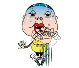 Center-Part-Hair sticker #4061394