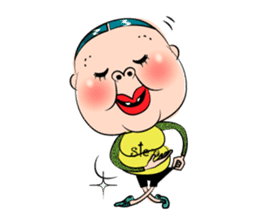 Center-Part-Hair sticker #4061398