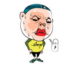 Center-Part-Hair sticker #4061403