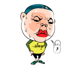 Center-Part-Hair sticker #4061403