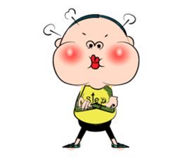 Center-Part-Hair sticker #4061409