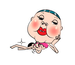 Center-Part-Hair sticker #4061410