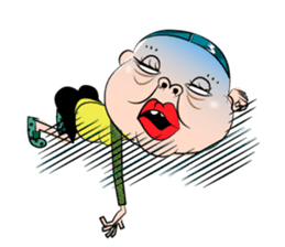 Center-Part-Hair sticker #4061411