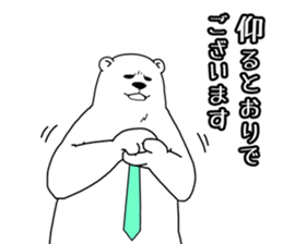 Apologize polar bear sticker #4061556
