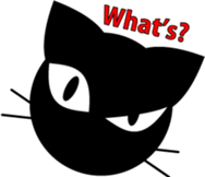 Black cat "Daikichi" sticker #4061818