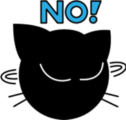 Black cat "Daikichi" sticker #4061821