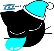 Black cat "Daikichi" sticker #4061829