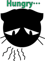 Black cat "Daikichi" sticker #4061834