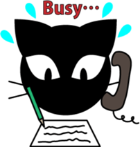 Black cat "Daikichi" sticker #4061837