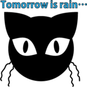 Black cat "Daikichi" sticker #4061853