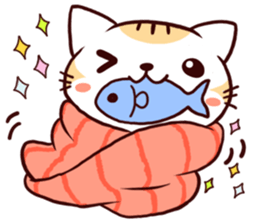 Towel Cat 2 sticker #4062739