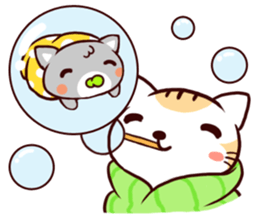 Towel Cat 2 sticker #4062767