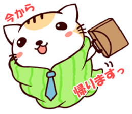 Towel Cat 2 sticker #4062772