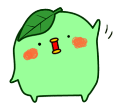 Green tea fairy "Ochappoi". sticker #4062896