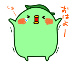 Green tea fairy "Ochappoi". sticker #4062897