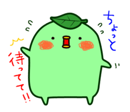 Green tea fairy "Ochappoi". sticker #4062912