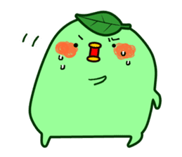 Green tea fairy "Ochappoi". sticker #4062923