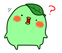 Green tea fairy "Ochappoi". sticker #4062925