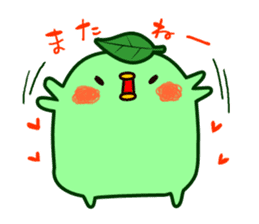 Green tea fairy "Ochappoi". sticker #4062928