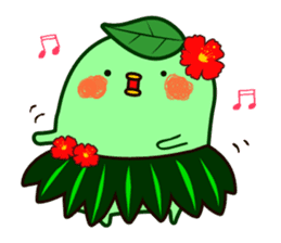 Green tea fairy "Ochappoi". sticker #4062929