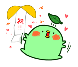 Green tea fairy "Ochappoi". sticker #4062930