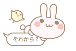 Feeling of a small rabbit sticker #4063258