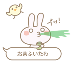 Feeling of a small rabbit sticker #4063269
