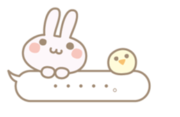 Feeling of a small rabbit sticker #4063272