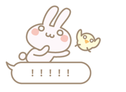 Feeling of a small rabbit sticker #4063273