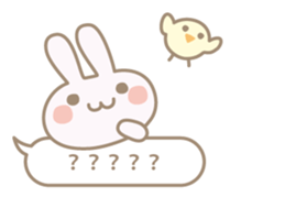 Feeling of a small rabbit sticker #4063274