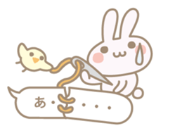 Feeling of a small rabbit sticker #4063276