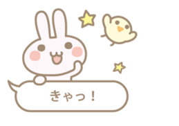 Feeling of a small rabbit sticker #4063280
