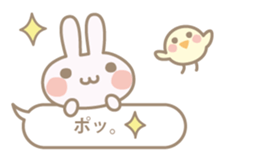 Feeling of a small rabbit sticker #4063281