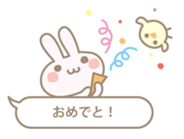 Feeling of a small rabbit sticker #4063286