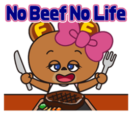 NIKUFEST Hungry Ku-chan sticker #4063825