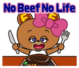 NIKUFEST Hungry Ku-chan sticker #4063825