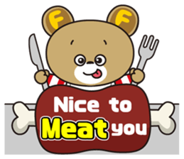 NIKUFEST Hungry Ku-chan sticker #4063848