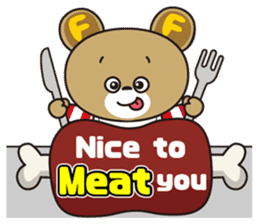 NIKUFEST Hungry Ku-chan sticker #4063848