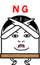 everyday life  of the Fish paste boy. sticker #4064006