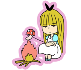 No motivation Alice sticker #4064665