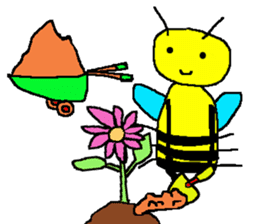 farming&Gardening Bee sticker #4064700