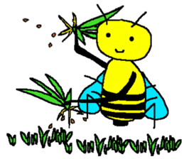 farming&Gardening Bee sticker #4064703
