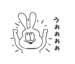 Thick rabbit7 sticker #4064818