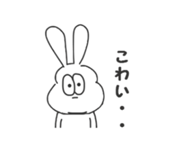 Thick rabbit7 sticker #4064823