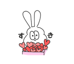 Thick rabbit7 sticker #4064835