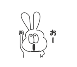 Thick rabbit7 sticker #4064836