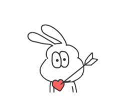 Thick rabbit7 sticker #4064847