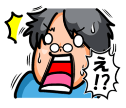 Non Twink glasses man Ver.1 sticker #4065075