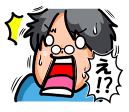 Non Twink glasses man Ver.1 sticker #4065075